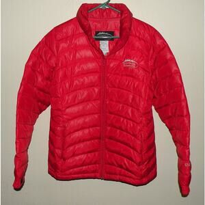 Montana Mountaineering Women’s Large Down Puffer Jacket Coat Red